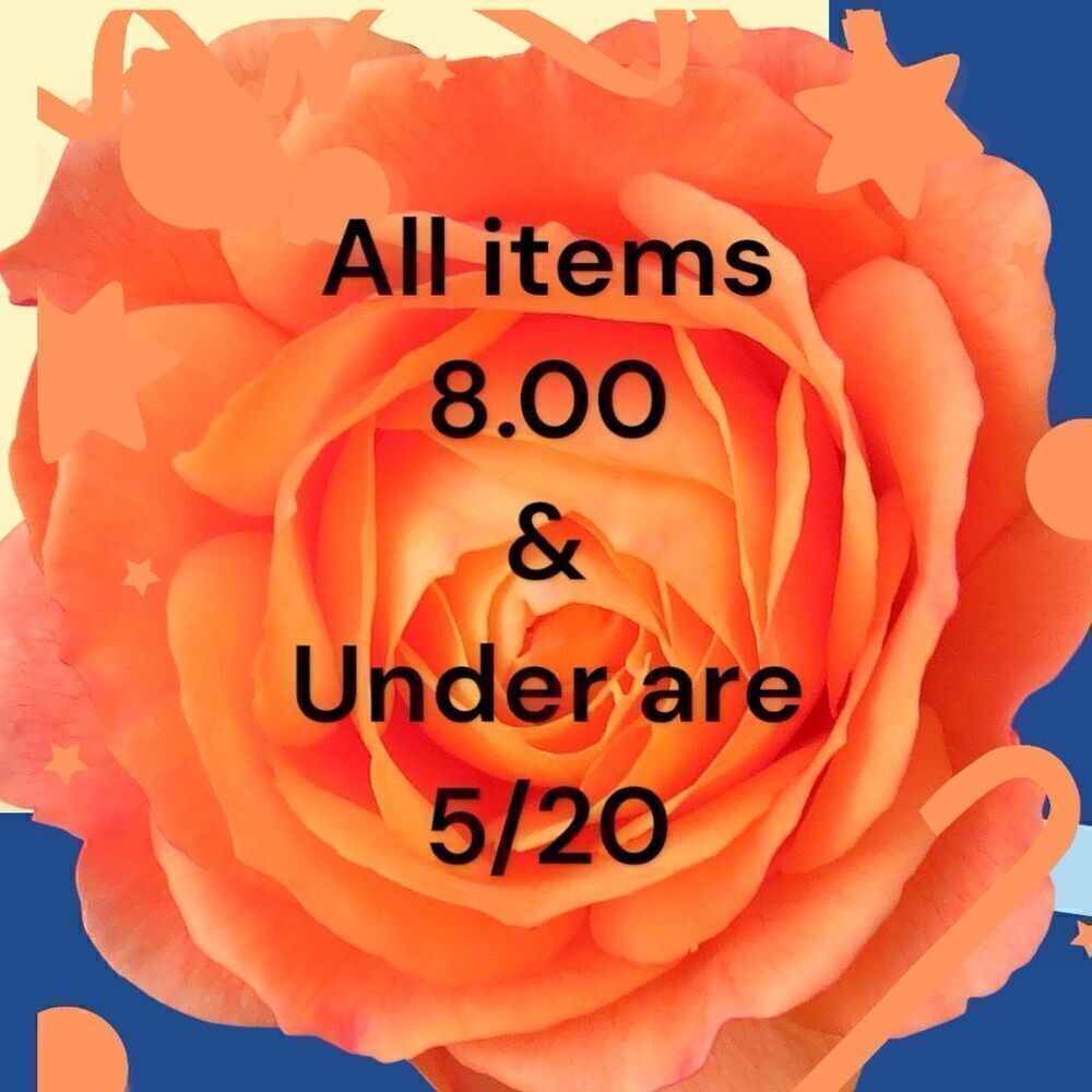 All items 8.00 & Below are 5/20